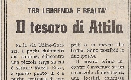 Il tesoro di Attila
