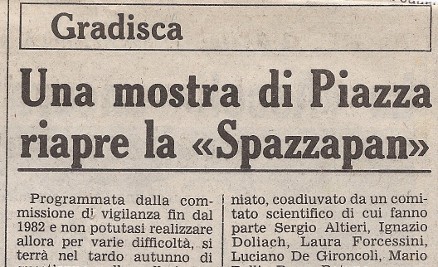 Una mostra di Piazza riapre la "Spazzapan"