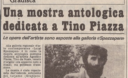 Una mostra antologica dedicata a Tino Piazza