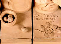 Ceramica a rilievo - 47x165x30 cm (paliotto dell'altare) - Gorizia, ex Ospedale Civile, Cappella della Madonna della Salute